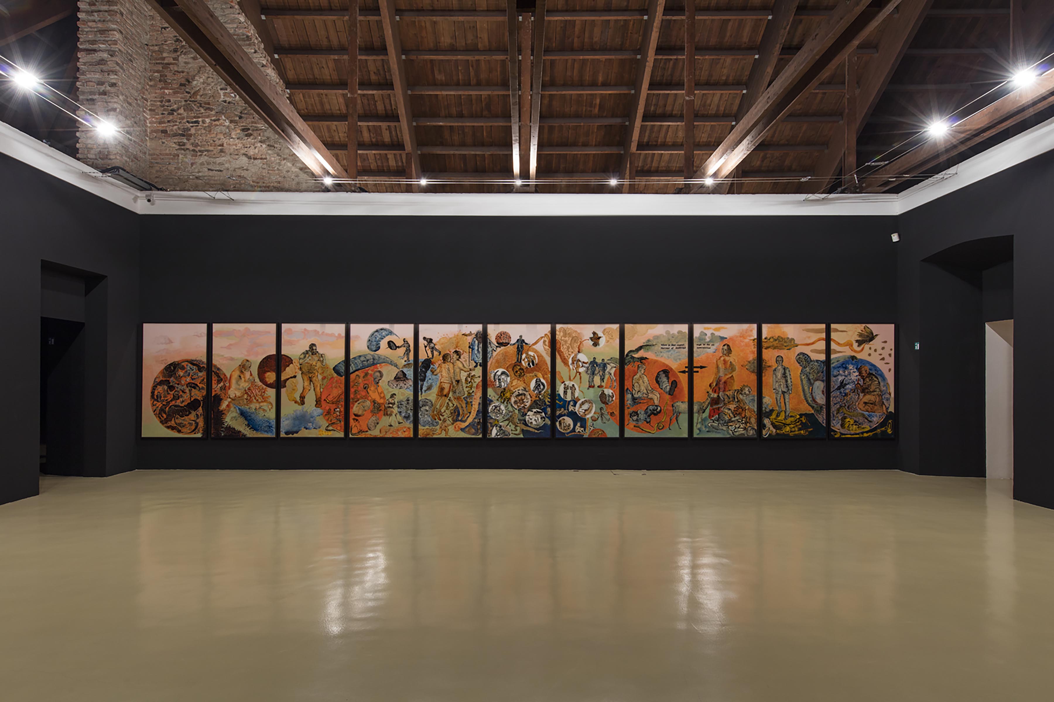 Nalini Malani, Twice Upon a Time, 2014